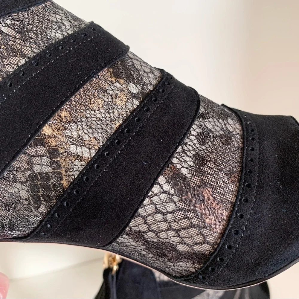 Jean-Michel Cazabat lace Oxford booties